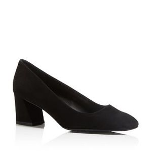 Stuart Weitzman Mary black suede pumps